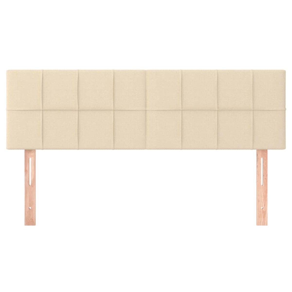 vidaXL Κεφαλάρια Κρεβατιού 2 τεμ. Κρεμ 72x5x78/88 εκ. Υφασμάτινα