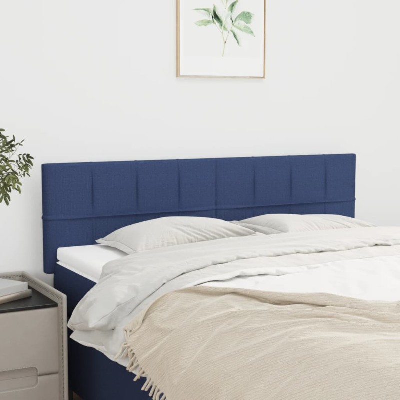 vidaXL Κεφαλάρια Μπλε 144x5x78/88 εκ. Ύφασμα