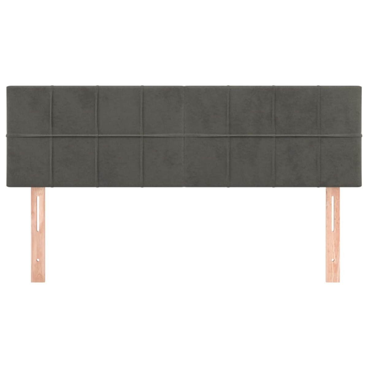 vidaXL Κεφαλάρια Κρεβατιού 2 τεμ. Σκ. Γκρι 72x5x78/88 εκ. Βελούδινα