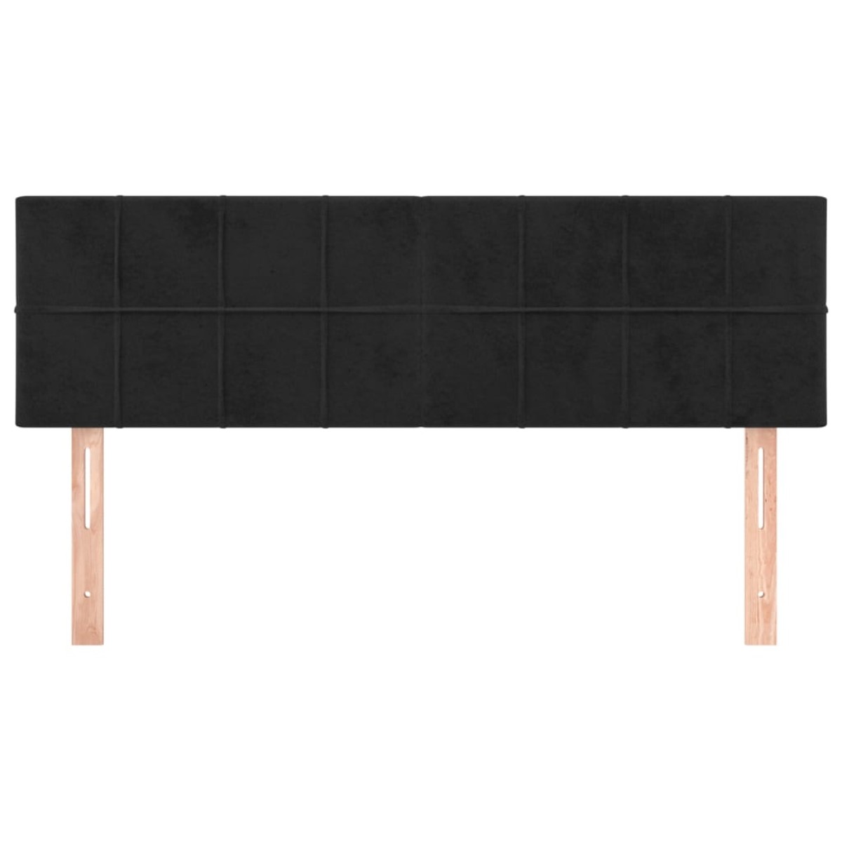vidaXL Κεφαλάρια Κρεβατιού 2 τεμ. Μαύρα 72x5x78/88 εκ. Βελούδινα