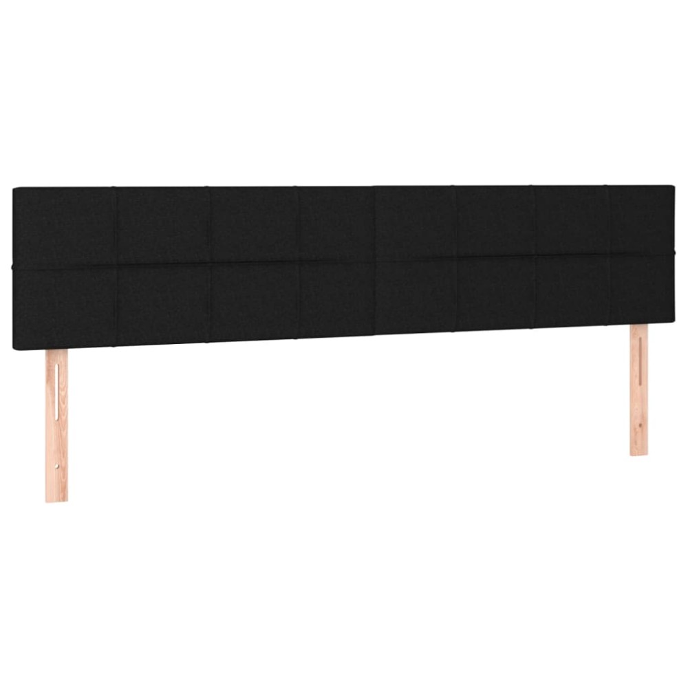 vidaXL Κεφαλάρια Μαύρα 160x5x78/88 εκ. Ύφασμα
