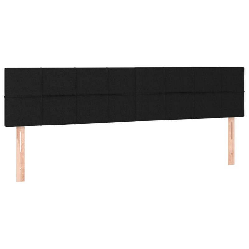 vidaXL Κεφαλάρια Μαύρα 160x5x78/88 εκ. Ύφασμα
