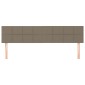 vidaXL Κεφαλάρια Κρεβατιού 2 τεμ. Taupe 80 x 5 x 78/88 εκ. Υφασμάτινο