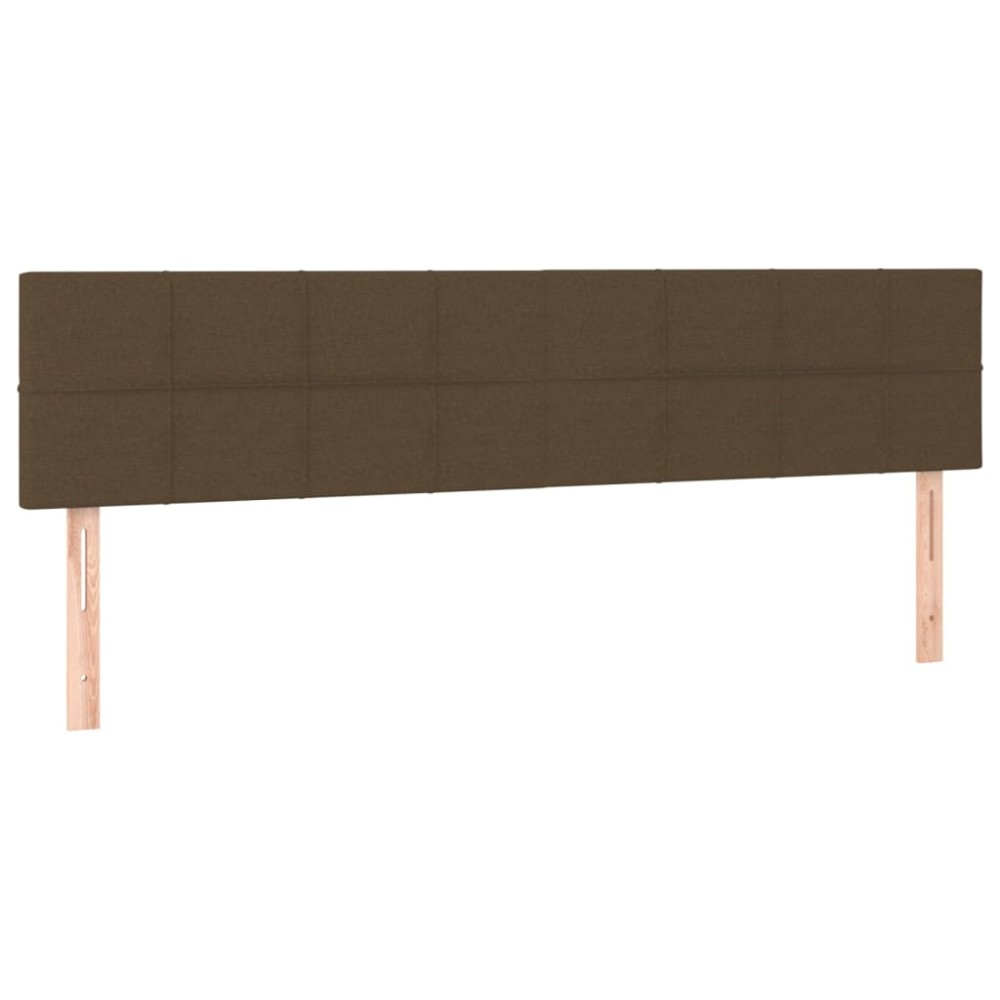 vidaXL Κεφαλάρια Σκ. Καφέ 180x5x78/88 εκ. Ύφασμα