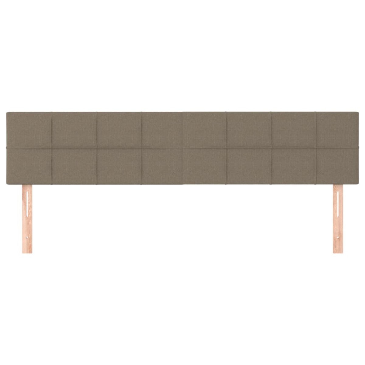 vidaXL Κεφαλάρια Κρεβατιού 2 τεμ. Taupe 90x5x78/88 εκ. Υφασμάτινο
