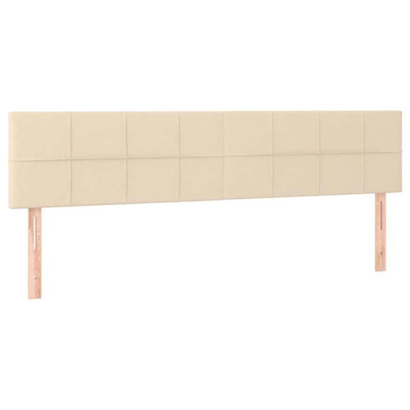 vidaXL Κεφαλάρια Κρεμ 180x5x78/88 εκ. Ύφασμα