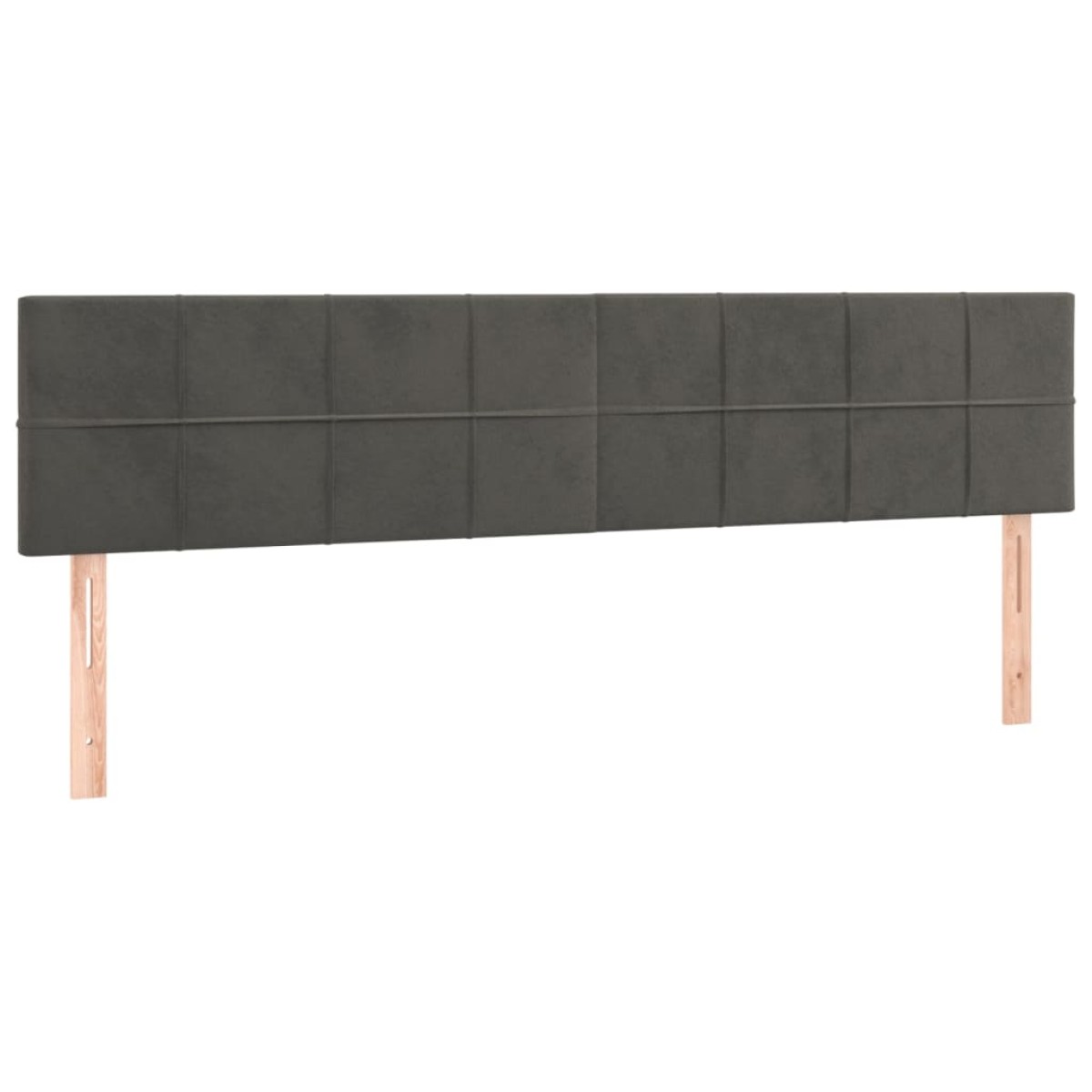 vidaXL Κεφαλάρια Κρεβατιού 2 τεμ. Σκούρο Γκρι 90x5x78/88 εκ. Βελούδινο