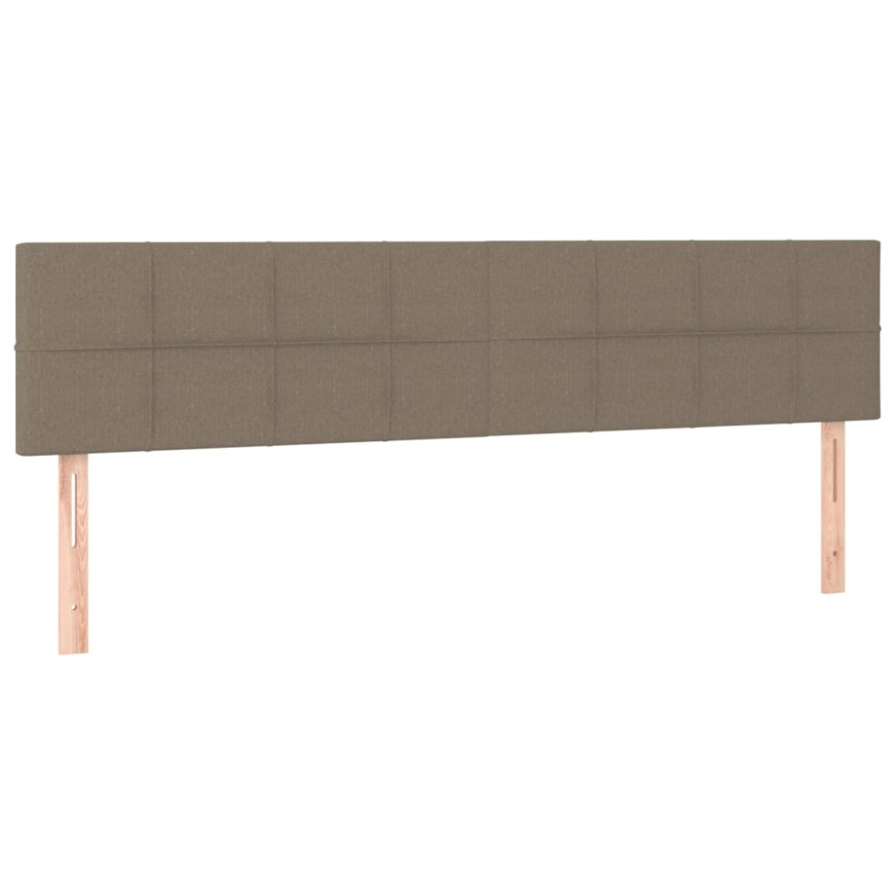 vidaXL Κεφαλάρια Taupe 200x5x78/88 εκ. Ύφασμα