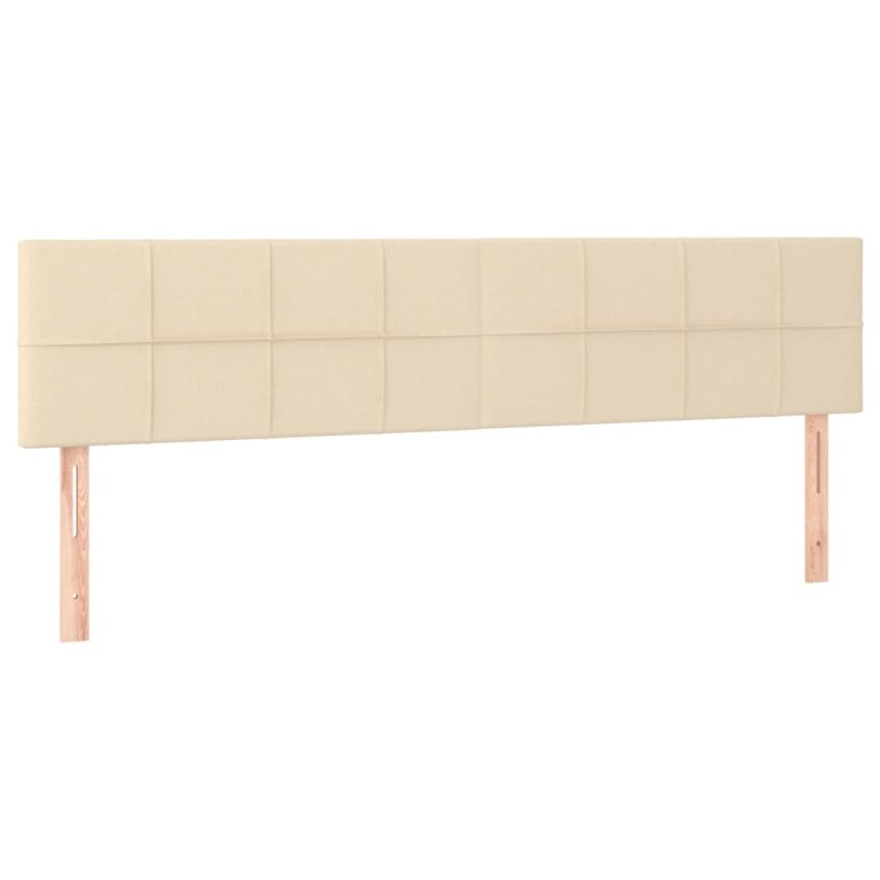 vidaXL Κεφαλάρια Κρεμ Ύφασμα 200x5x78/88 εκ.