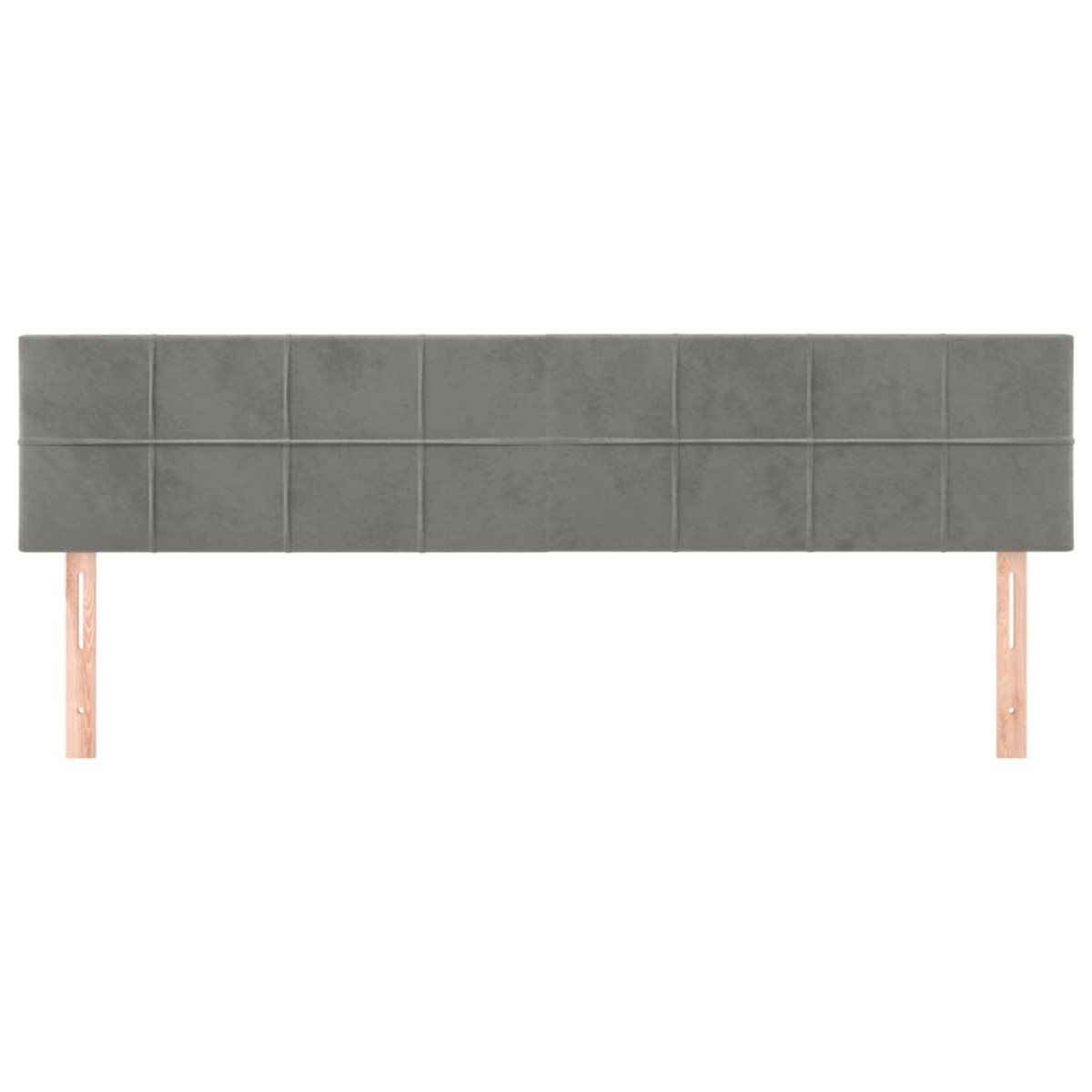 vidaXL Κεφαλάρια Κρεβατιού 2 τεμ. Αν. Γκρι 100x5x78/88 εκ. Βελούδινο