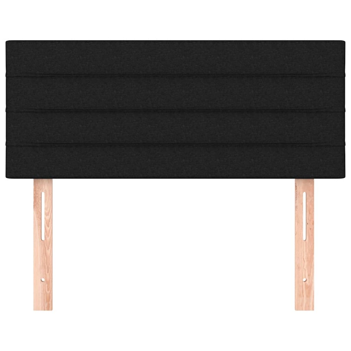 vidaXL Κεφαλάρι Κρεβατιού Μαύρο 80 x 5 x 78/88 εκ. Υφασμάτινο