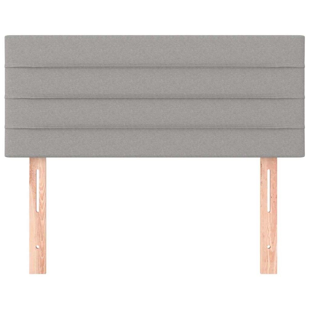 vidaXL Κεφαλάρι Κρεβατιού Ανοιχτό Γκρι 90x5x78/88 εκ. Υφασμάτινο