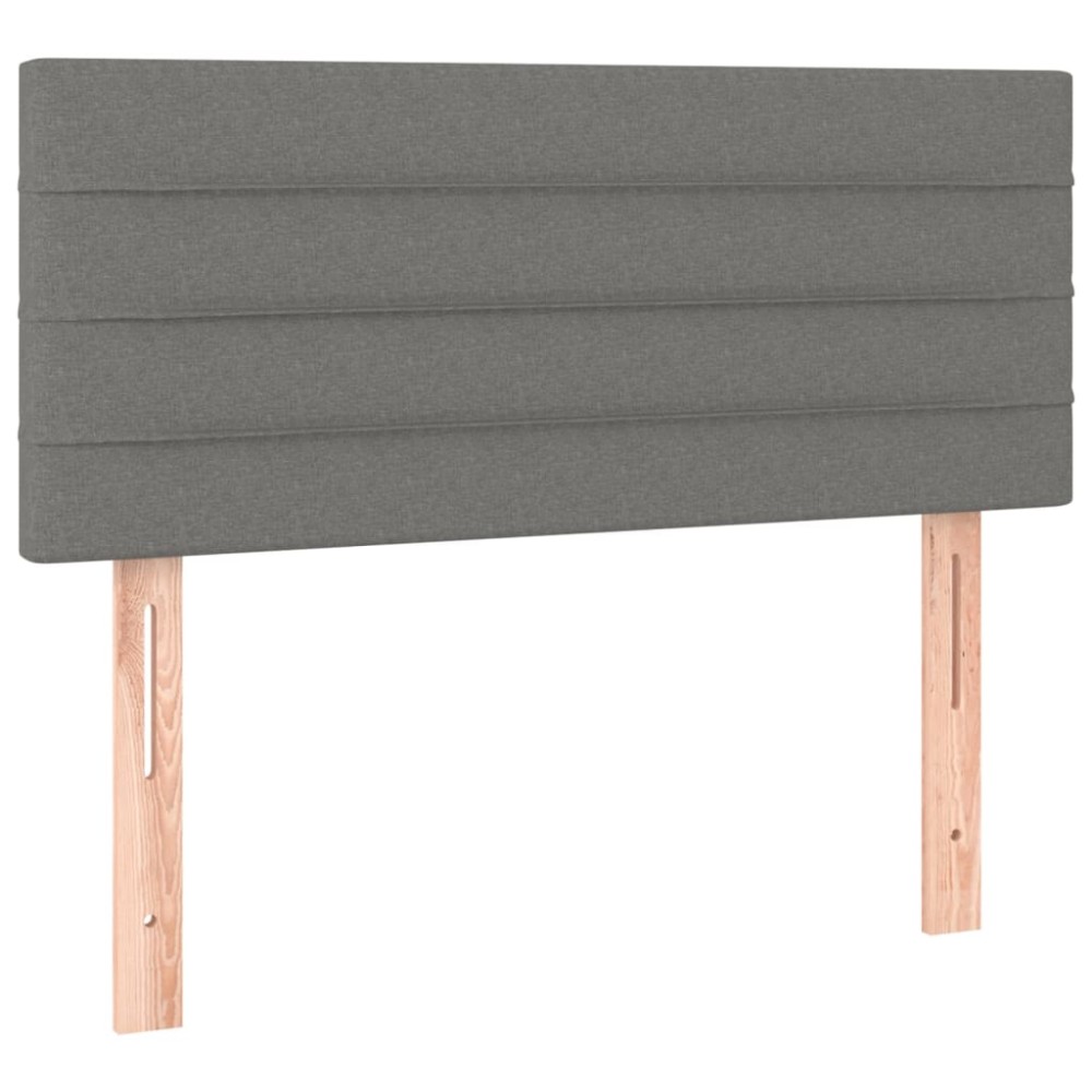 vidaXL Κεφαλάρι Κρεβατιού Σκούρο Γκρι 90x5x78/88 εκ. Υφασμάτινο
