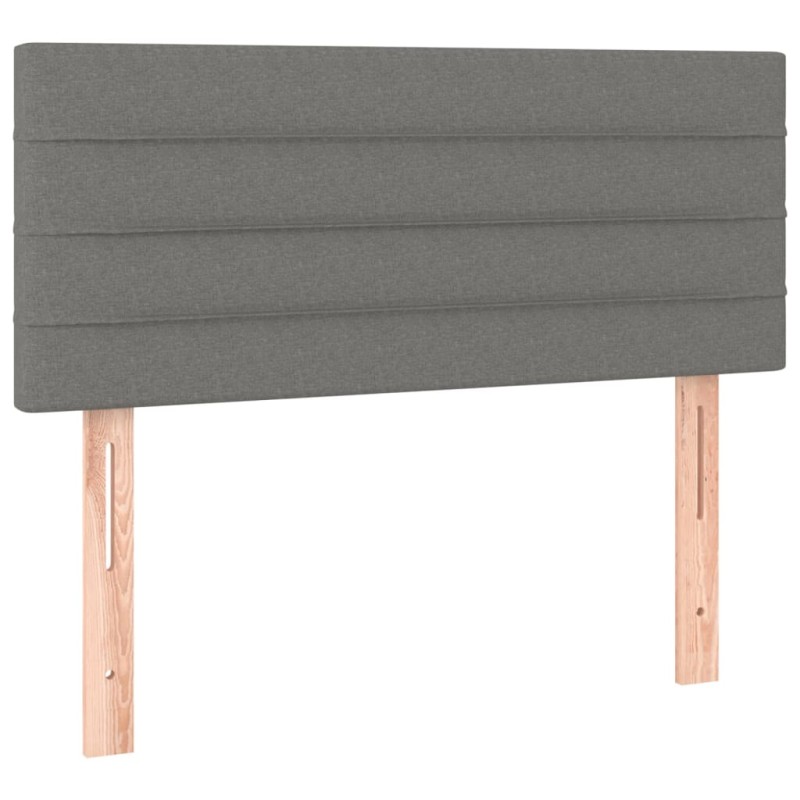 vidaXL Κεφαλάρι Κρεβατιού Σκούρο Γκρι 90x5x78/88 εκ. Υφασμάτινο