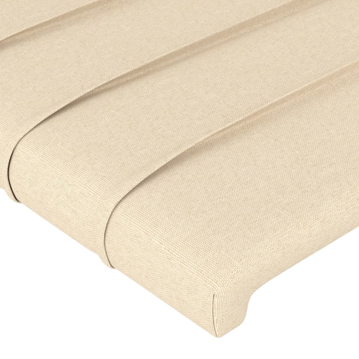 vidaXL Κεφαλάρι Κρεβατιού Κρεμ 90x5x78/88 εκ. Υφασμάτινο