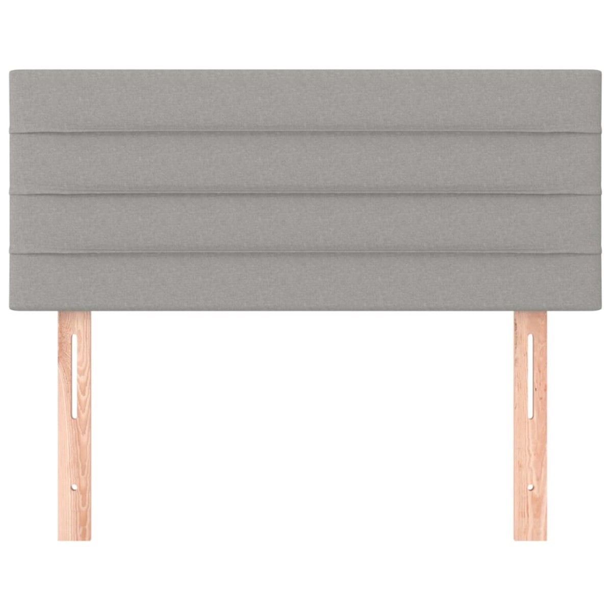 vidaXL Κεφαλάρι Κρεβατιού Ανοιχτό Γκρι 100x5x78/88 εκ. Υφασμάτινο