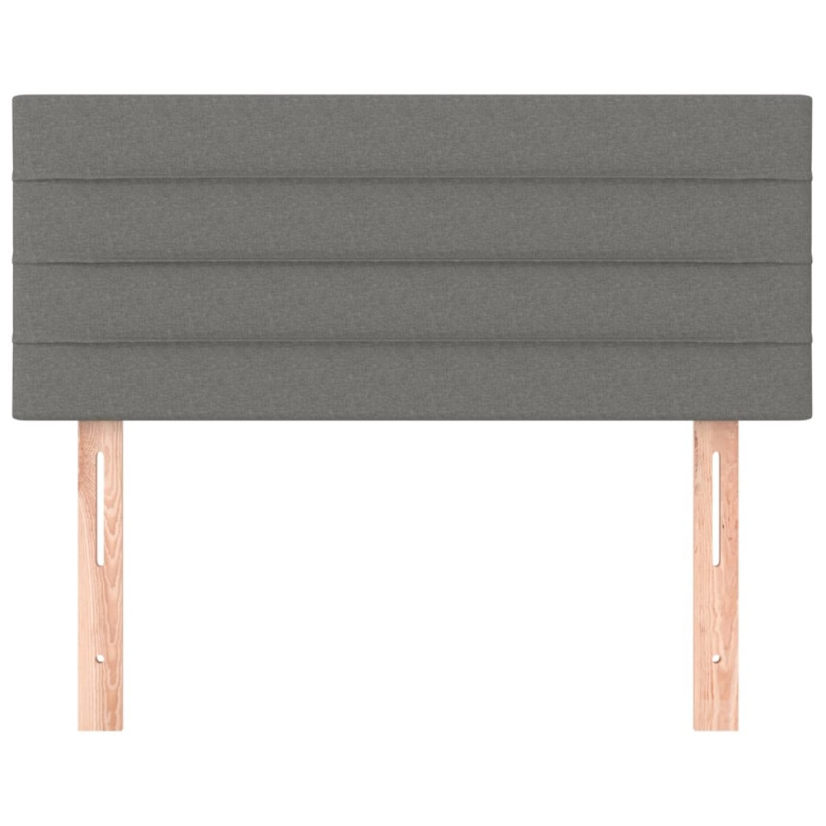 vidaXL Κεφαλάρι Κρεβατιού Σκούρο Γκρι 100x5x78/88 εκ. Υφασμάτινο
