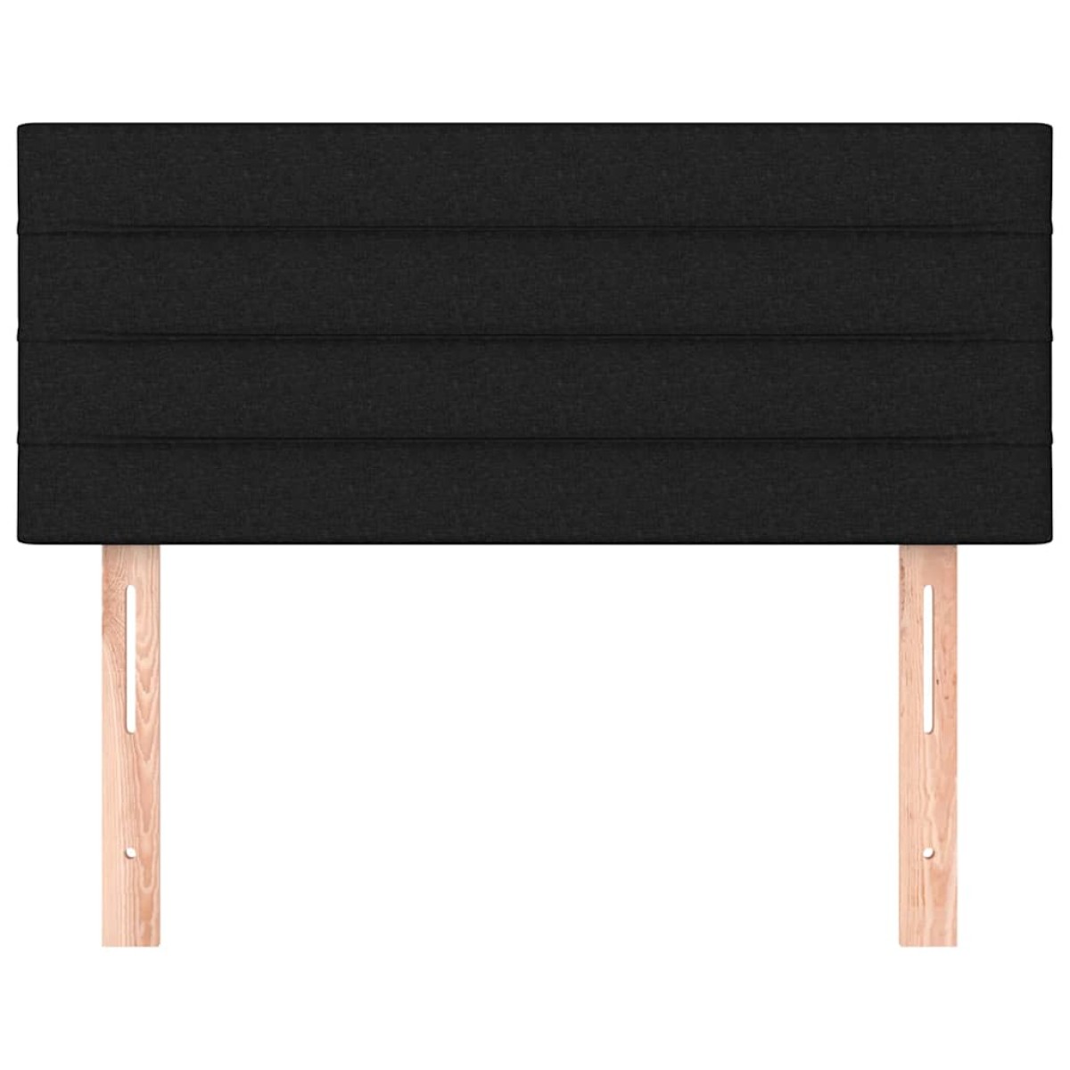 vidaXL Κεφαλάρι Κρεβατιού Μαύρο 100x5x78/88 εκ. Υφασμάτινο