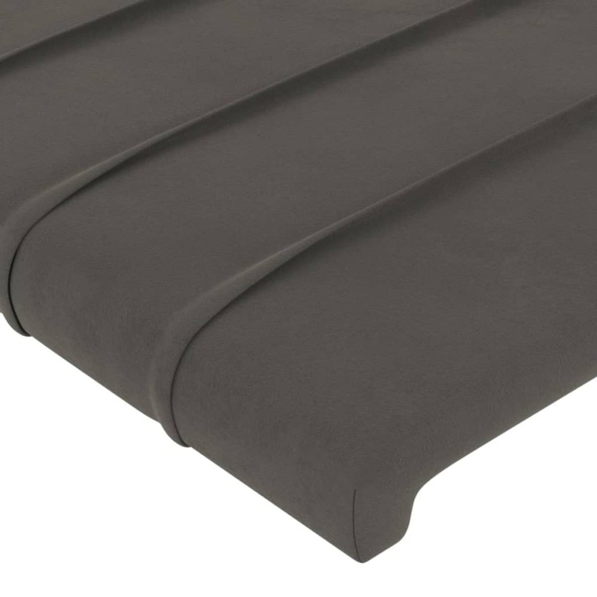 vidaXL Κεφαλάρι Κρεβατιού Σκούρο Γκρι 100x5x78/88 εκ. Βελούδινο