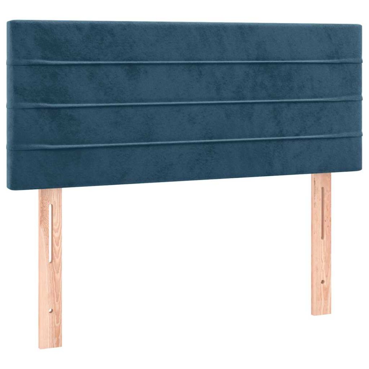 vidaXL Κεφαλάρι Κρεβατιού Σκούρο Μπλε 100x5x78/88 εκ. Βελούδινο