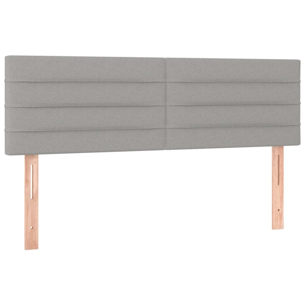 vidaXL Κεφαλάρια Αν. Γκρι 144x5x78/88 εκ. Ύφασμα