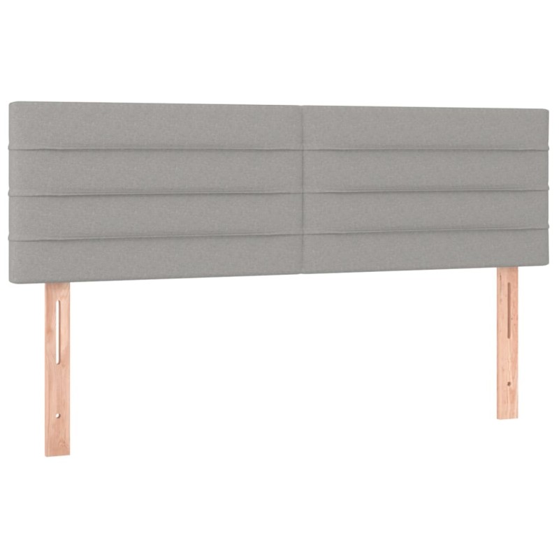 vidaXL Κεφαλάρια Αν. Γκρι 144x5x78/88 εκ. Ύφασμα