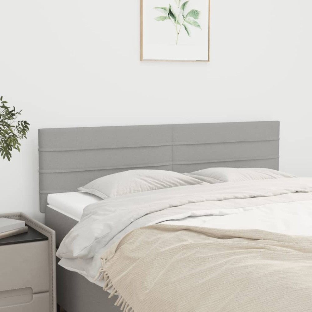 vidaXL Κεφαλάρια Αν. Γκρι 144x5x78/88 εκ. Ύφασμα