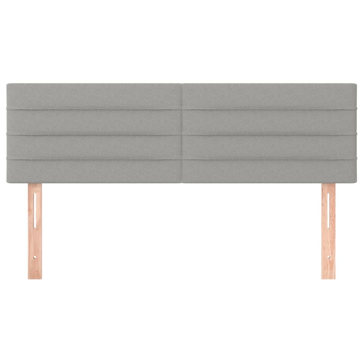 vidaXL Κεφαλάρια Κρεβατιού 2 τεμ. Αν. Γκρι 72x5x78/88 εκ. Υφασμάτινα