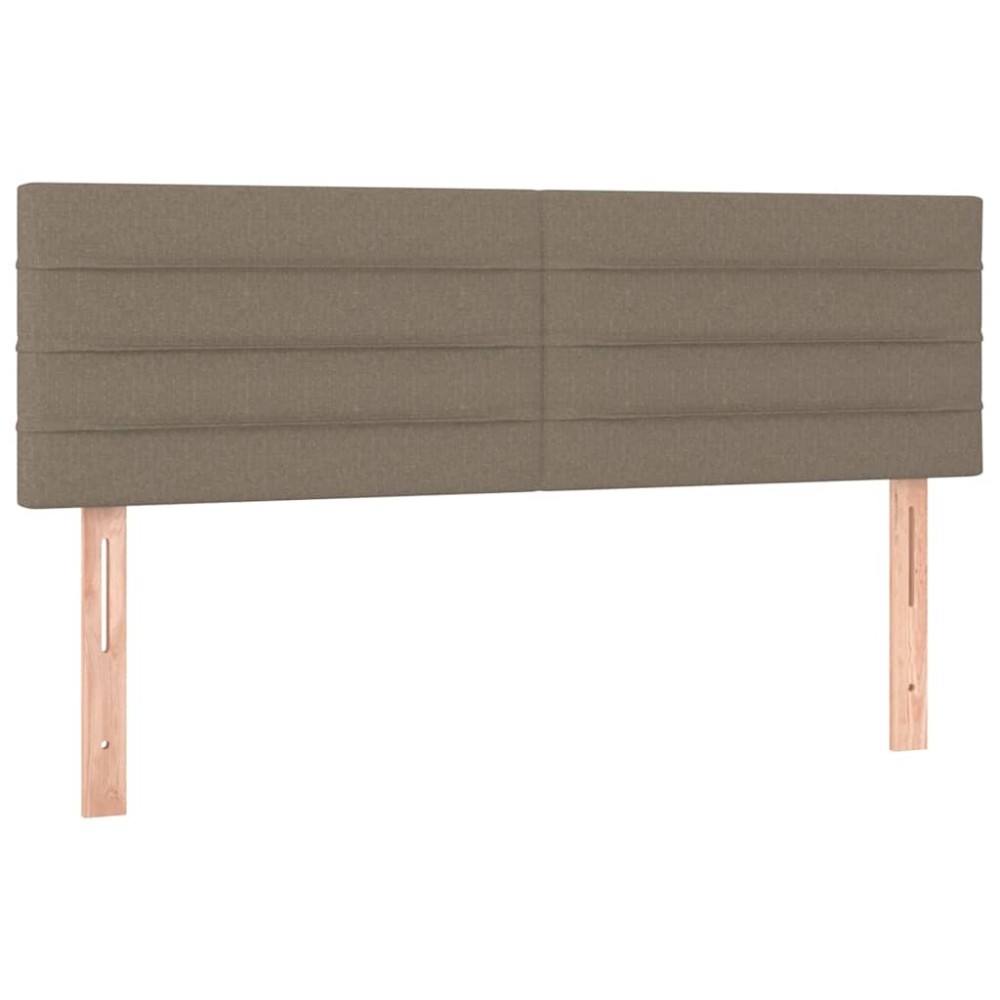 vidaXL Κεφαλάρια Ύφασμα 144x5x78/88 εκ. Taupe