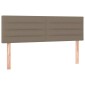 vidaXL Κεφαλάρια Κρεβατιού 2 τεμ. Taupe 72x5x78/88 εκ. Υφασμάτινα