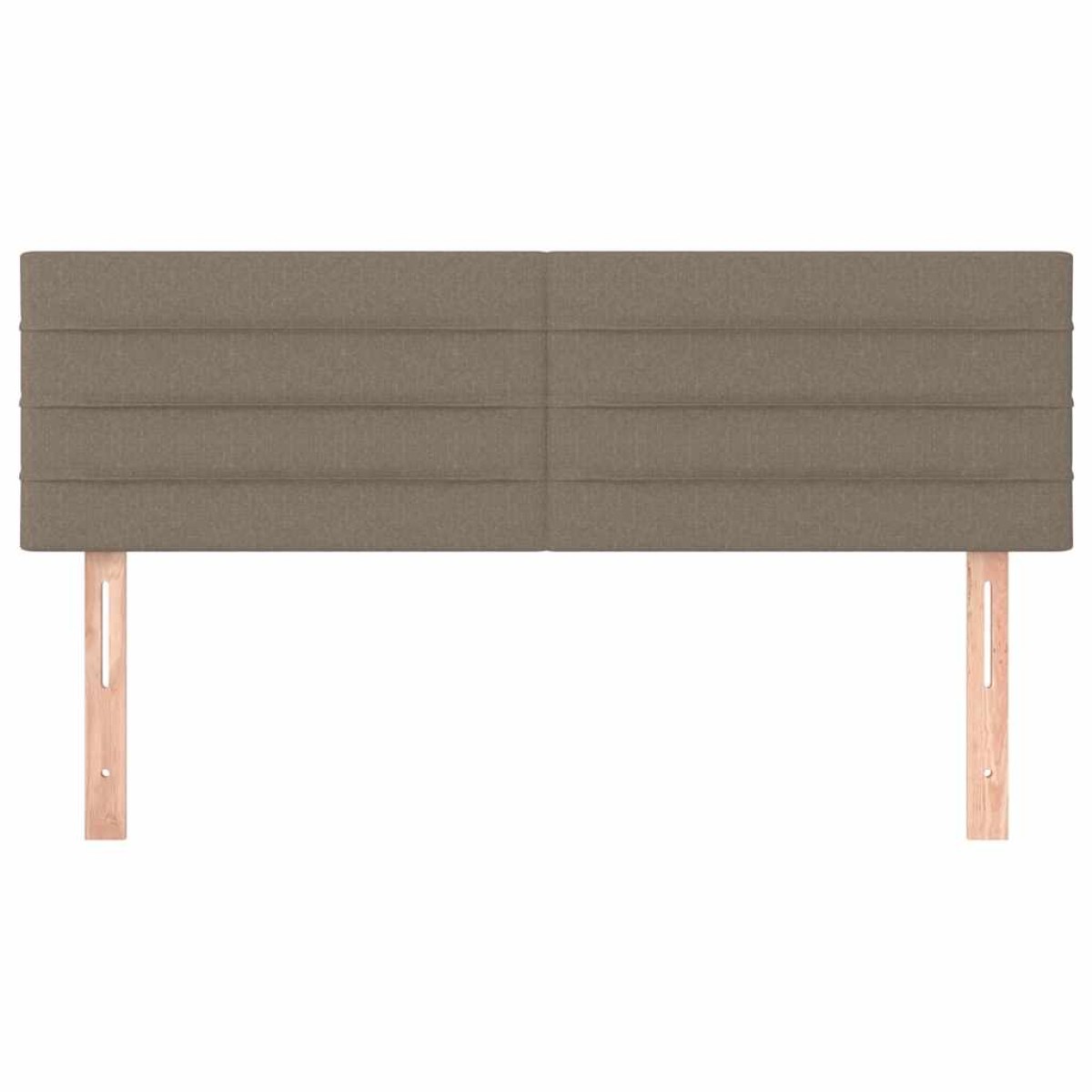 vidaXL Κεφαλάρια Κρεβατιού 2 τεμ. Taupe 72x5x78/88 εκ. Υφασμάτινα