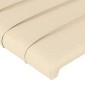 vidaXL Κεφαλάρια Κρεβατιού 2 τεμ. Κρεμ 72x5x78/88 εκ. Υφασμάτινα
