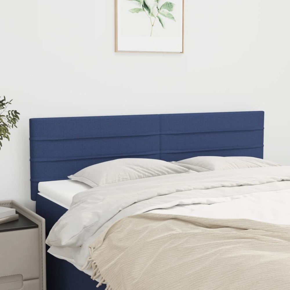 vidaXL Κεφαλάρια Μπλε 144x5x78/88 εκ. Ύφασμα