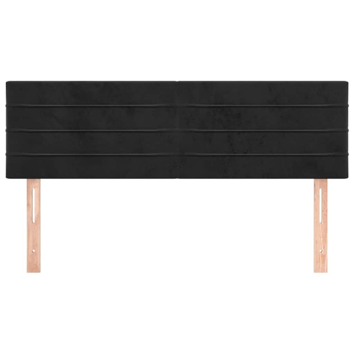 vidaXL Κεφαλάρια Κρεβατιού 2 τεμ. Μαύρα 72x5x78/88 εκ. Βελούδινα