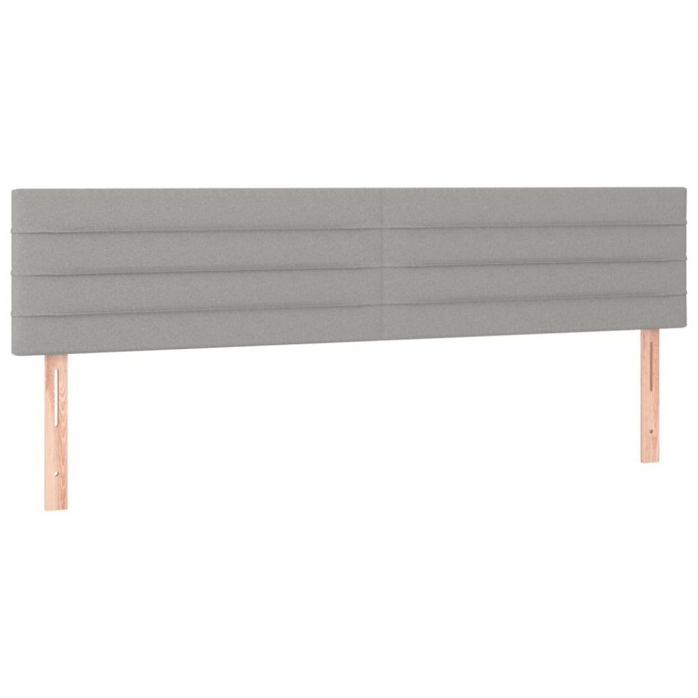 vidaXL Κεφαλάρια Αν. Γκρι 160x5x78/88 εκ. Ύφασμα