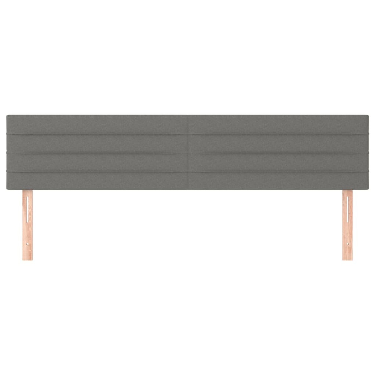 vidaXL Κεφαλάρια Κρεβατιού 2 τεμ. Σκ. Γκρι 90x5x78/88 εκ. Υφασμάτινο