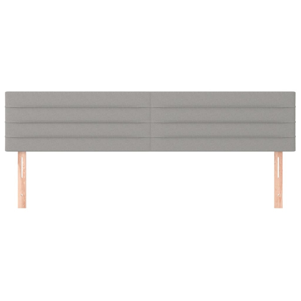 vidaXL Κεφαλάρια Κρεβατιού 2 τεμ.Αν. Γκρι 100x5x78/88 εκ. Υφασμάτινο