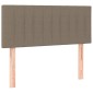 vidaXL Κεφαλάρι Κρεβατιού Taupe 80 x 5 x 78/88 εκ. Υφασμάτινο