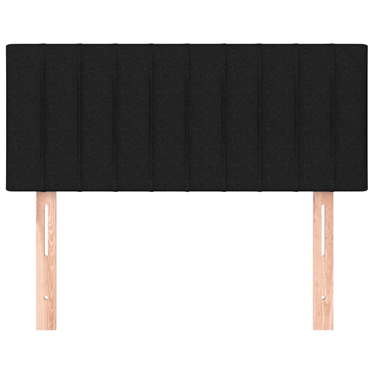 vidaXL Κεφαλάρι Κρεβατιού Μαύρο 90x5x78/88 εκ. Υφασμάτινο