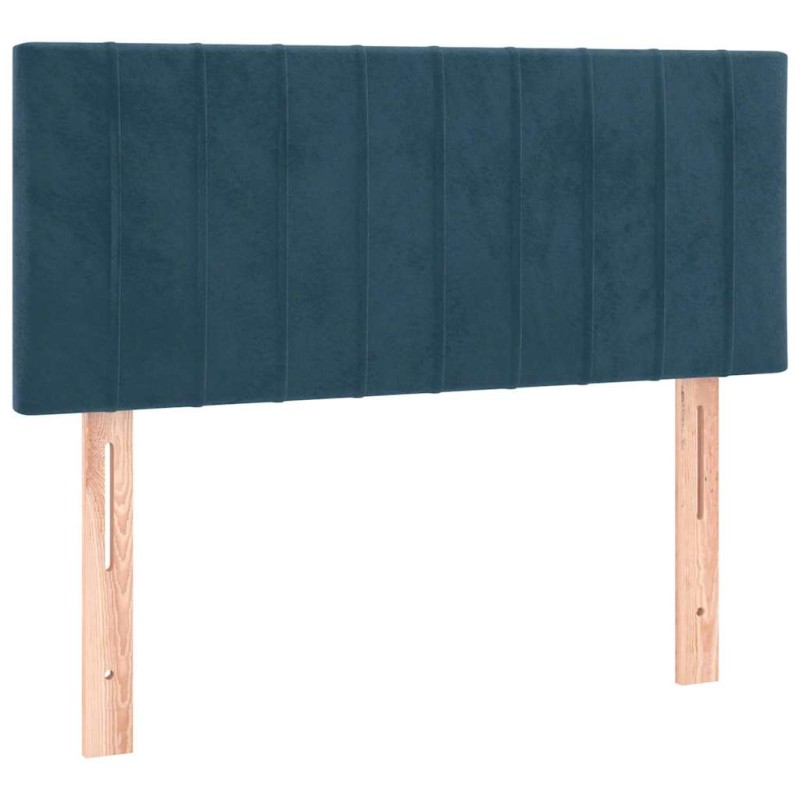 vidaXL Κεφαλάρι Κρεβατιού Σκούρο Μπλε 90x5x78/88 εκ. Βελούδινο