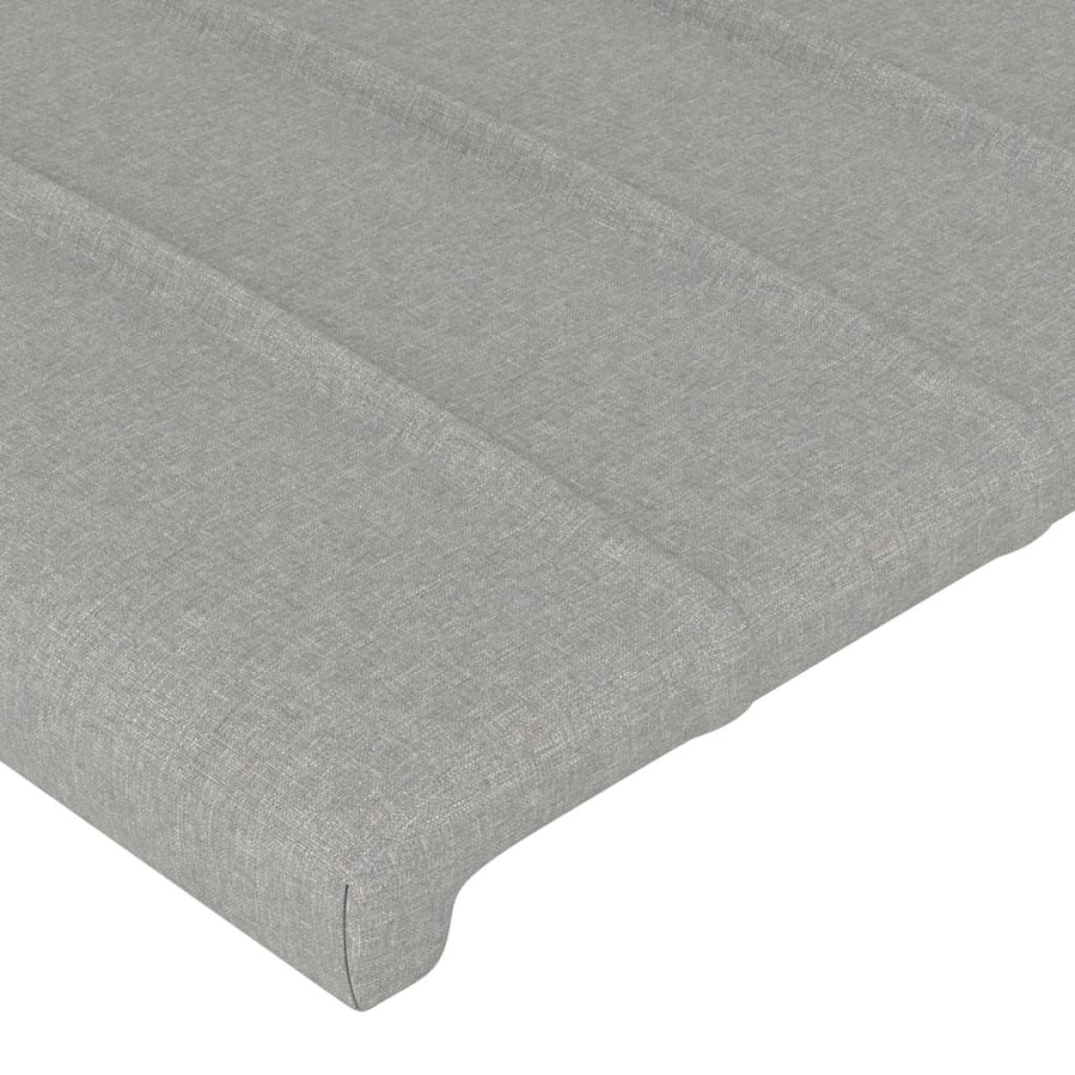 vidaXL Κεφαλάρι Κρεβατιού Ανοιχτό Γκρι 100x5x78/88 εκ. Υφασμάτινο