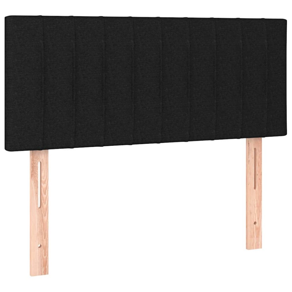 vidaXL Κεφαλάρι Κρεβατιού Μαύρο 100x5x78/88 εκ. Υφασμάτινο