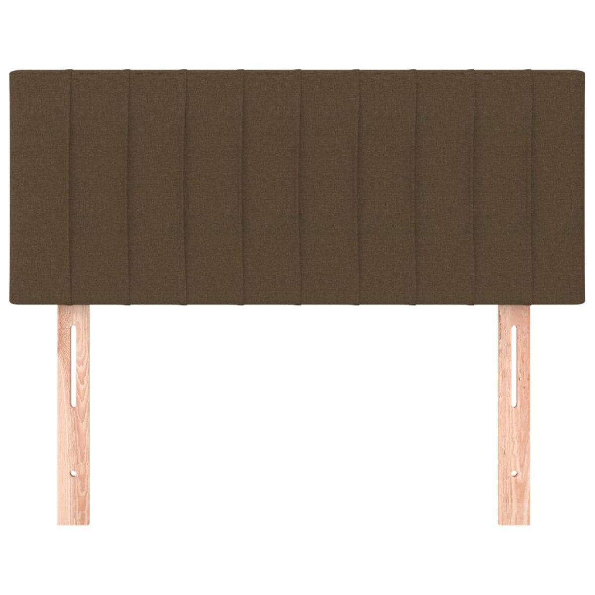 vidaXL Κεφαλάρι Κρεβατιού Σκούρο Καφέ 100x5x78/88 εκ. Υφασμάτινο