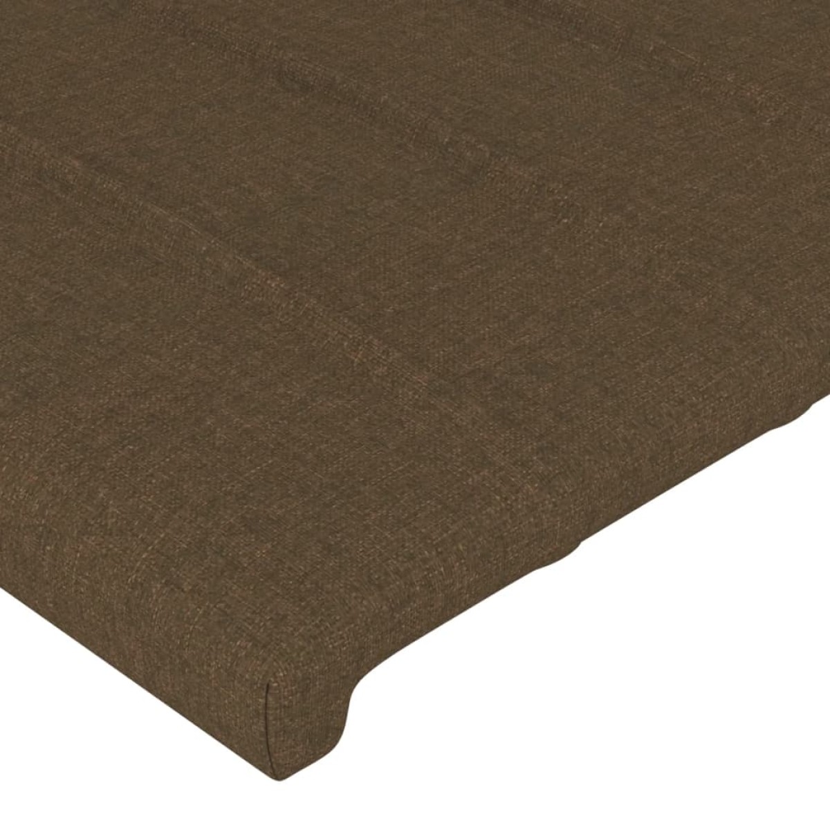 vidaXL Κεφαλάρι Κρεβατιού Σκούρο Καφέ 100x5x78/88 εκ. Υφασμάτινο