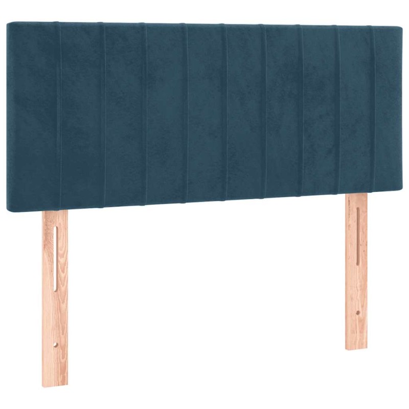 vidaXL Κεφαλάρι Κρεβατιού Σκούρο Μπλε 100x5x78/88 εκ. Βελούδινο