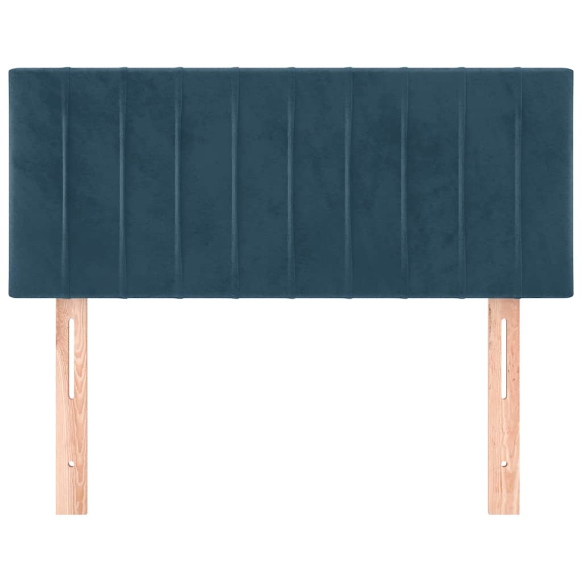vidaXL Κεφαλάρι Κρεβατιού Σκούρο Μπλε 100x5x78/88 εκ. Βελούδινο