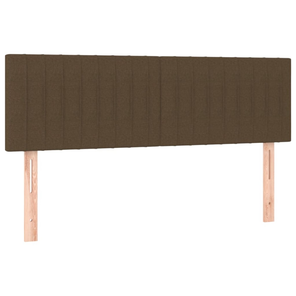 vidaXL Κεφαλάρια Κρεβατιού 2 τεμ. Σκ. Καφέ 72x5x78/88 εκ. Υφασμάτινα