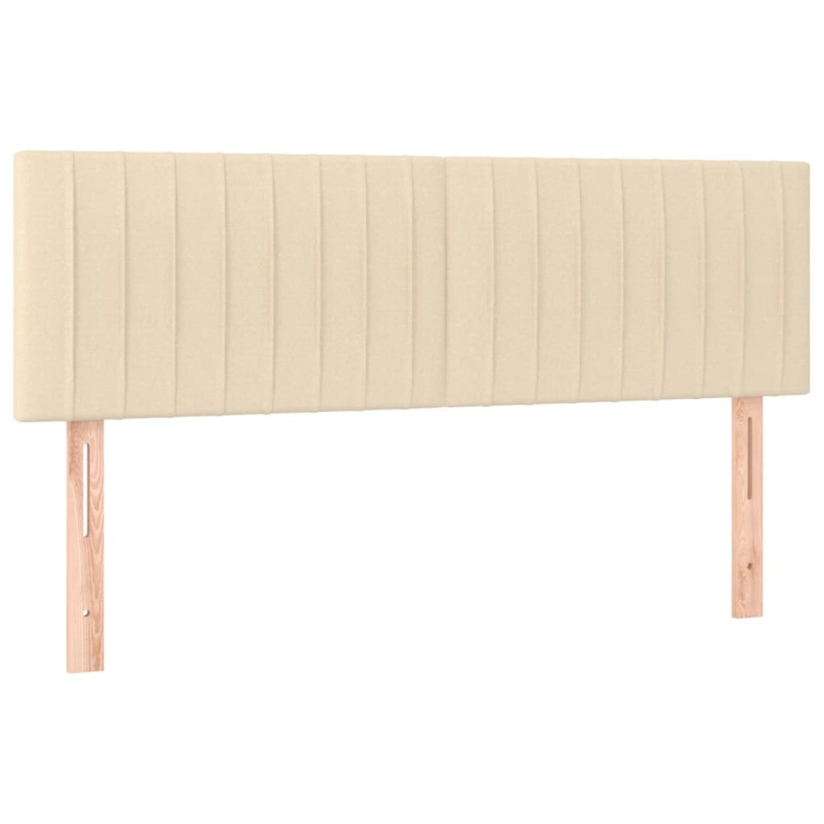 vidaXL Κεφαλάρια Κρεβατιού 2 τεμ. Κρεμ 72x5x78/88 εκ. Υφασμάτινα