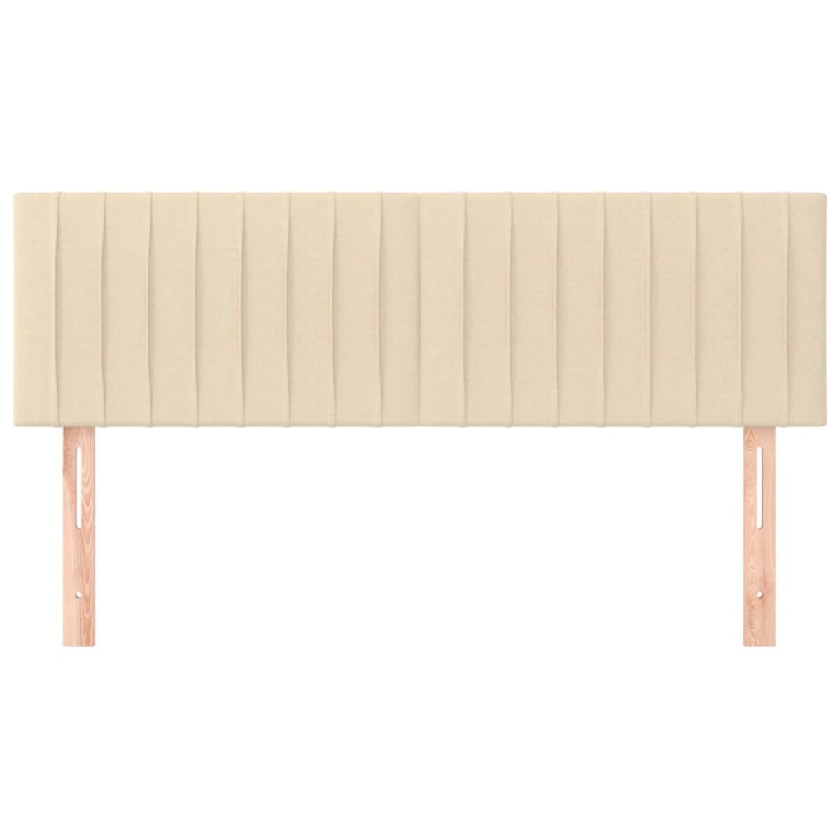 vidaXL Κεφαλάρια Κρεβατιού 2 τεμ. Κρεμ 72x5x78/88 εκ. Υφασμάτινα