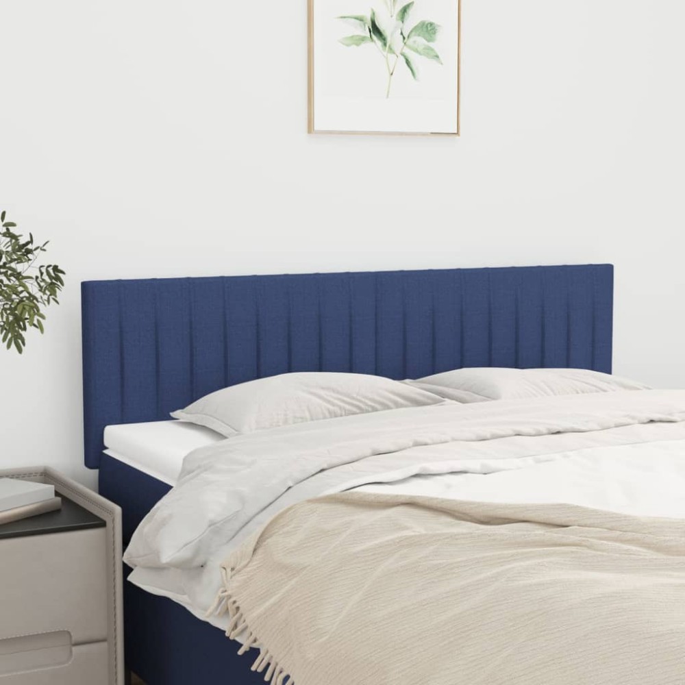 vidaXL Κεφαλάρια Μπλε 144x5x78/88 εκ. Ύφασμα